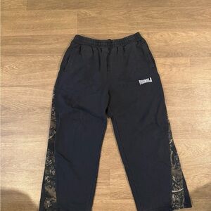 YoungLA Black and Camouflage  Sweatpants